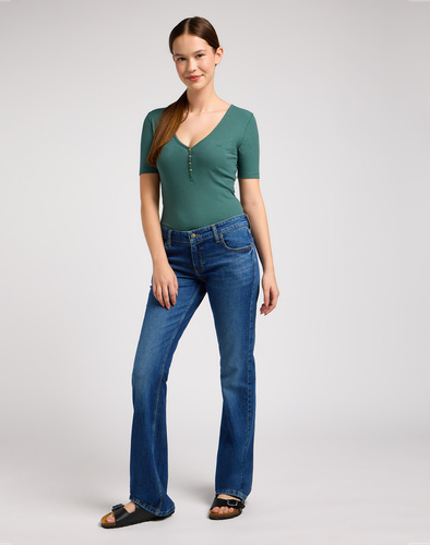 WRANGLER - KOSZULKA SS HENLEY