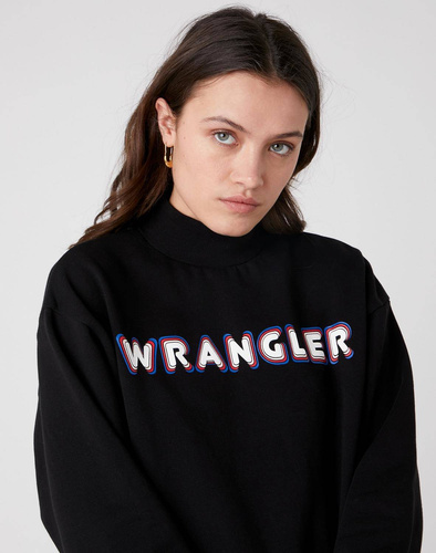 WRANGLER - DAMSKA BLUZA Z WYSOKIM KOŁNIERZEM W6P8HY100