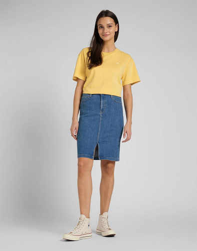 LEE - KOSZULKA PLAIN CREW NECK TEE