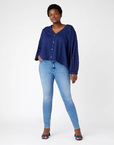 WRANGLER - SPODNIE JEANSOWE HIGH RISE SKINNY