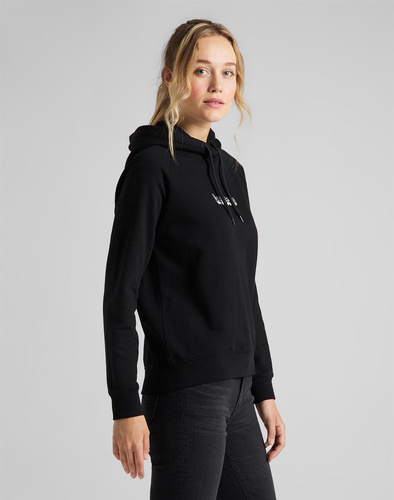 LEE - CZARNA BLUZA Z KAPTUREM L53WTX01