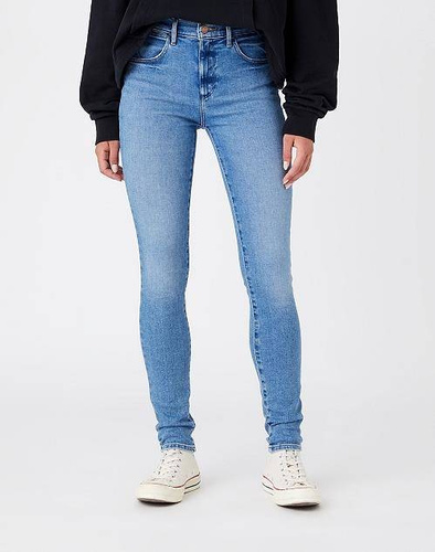 WRANGLER - SPODNIE JEANSOWE HIGH RISE SKINNY