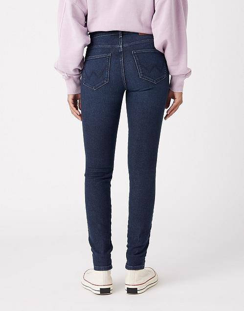WRANGLER - SPODNIE JEANSOWE HIGH RISE SKINNY