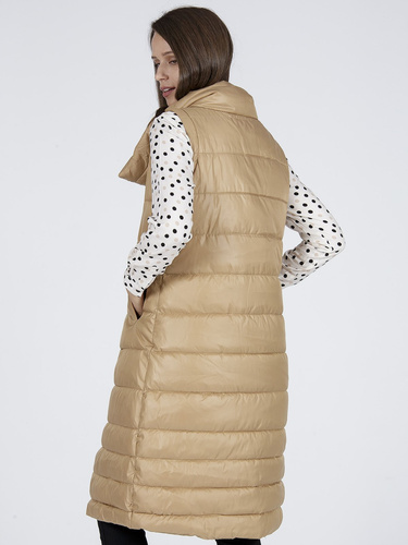 CROSS JEANS - DAMSKI PŁASZCZYK Z ODPINANYMI RĘKAWAMI