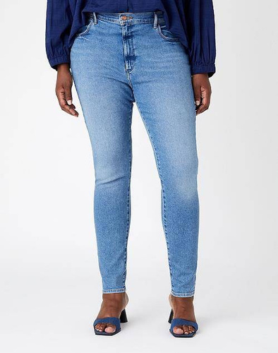 WRANGLER - SPODNIE JEANSOWE HIGH RISE SKINNY