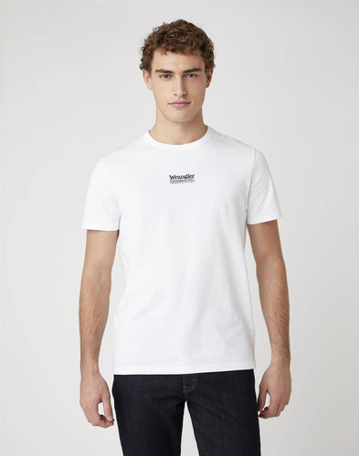 WRANGLER - KOSZULKA SS SEAS LOGO TEE