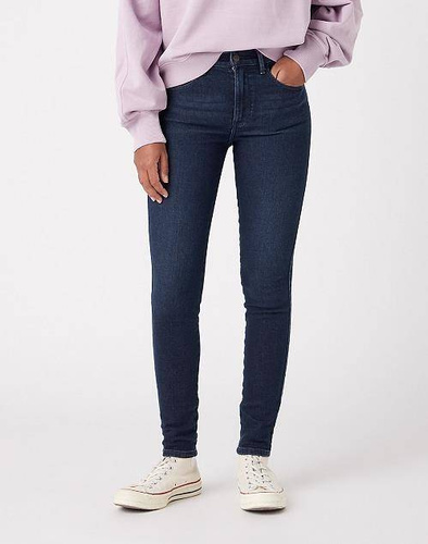 WRANGLER - SPODNIE JEANSOWE HIGH RISE SKINNY