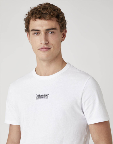 WRANGLER - KOSZULKA SS SEAS LOGO TEE