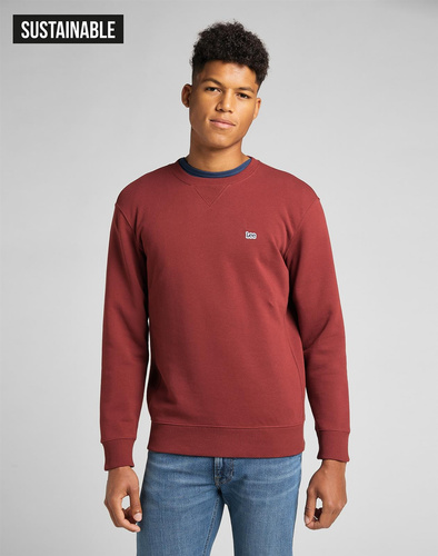 LEE - BLUZA PLAIN CREW SWS