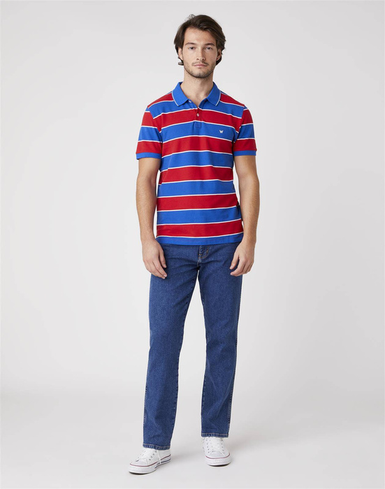 WRANGLER - KOSZULKA SS YD STRIPE POLO