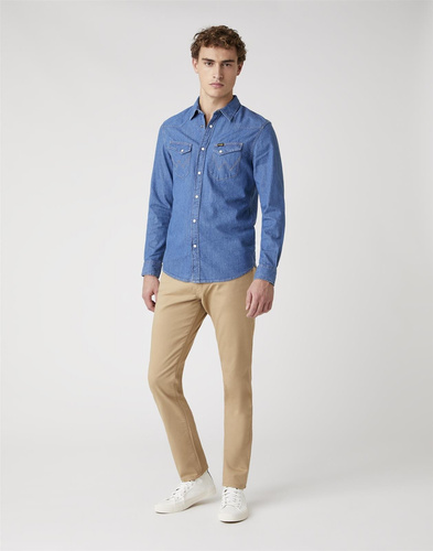 WRANGLER - KOSZULA JEANSOWA LS WESTERN SHIRT
