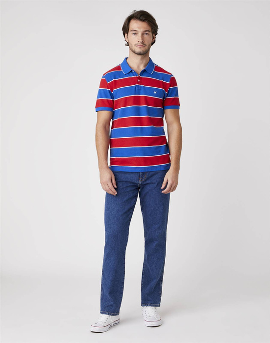 WRANGLER - KOSZULKA SS YD STRIPE POLO