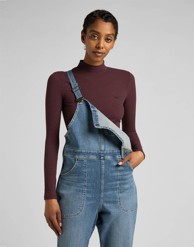 LEE - KOSZULKA RIBBED LS HIGH NECK