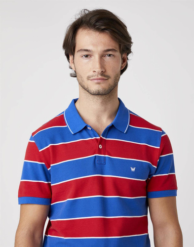 WRANGLER - KOSZULKA SS YD STRIPE POLO