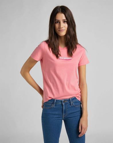 LEE - KOSZULKA SLIM LOGO TEE