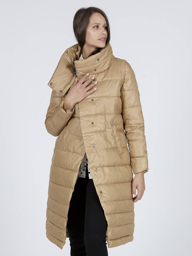 CROSS JEANS - DAMSKI PŁASZCZYK Z ODPINANYMI RĘKAWAMI