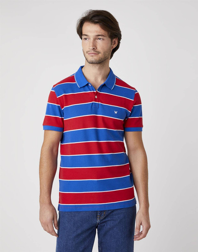 WRANGLER - KOSZULKA SS YD STRIPE POLO