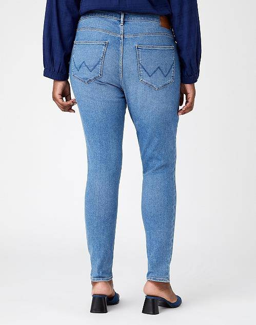 WRANGLER - SPODNIE JEANSOWE HIGH RISE SKINNY