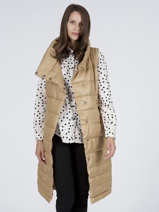 CROSS JEANS - DAMSKI PŁASZCZYK Z ODPINANYMI RĘKAWAMI