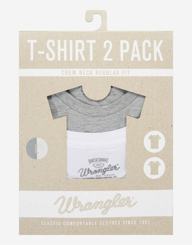 WRANGLER - KOSZULKA 2 PACK T MID