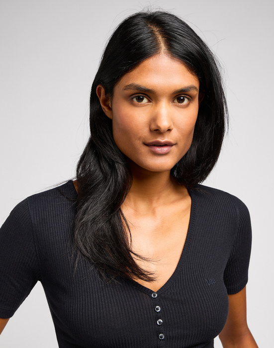 WRANGLER - KOSZULKA SS HENLEY