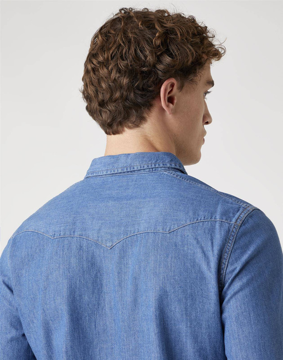 WRANGLER - KOSZULA JEANSOWA LS WESTERN SHIRT