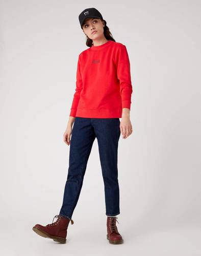 Damska bluza Wrangler High Rib Regular W6P7HAXSK w kolorze czerwonym