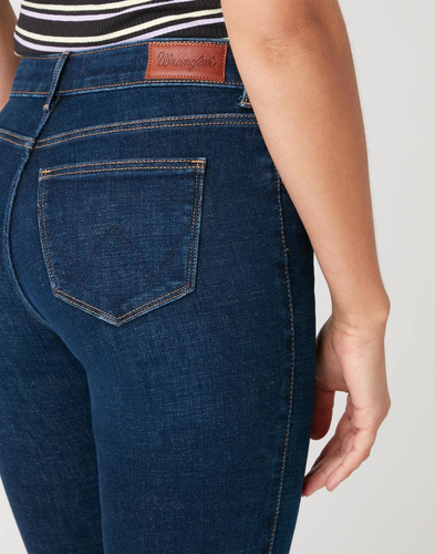 Jeansy damskie Wrangler Slim w kolorze Night Blue