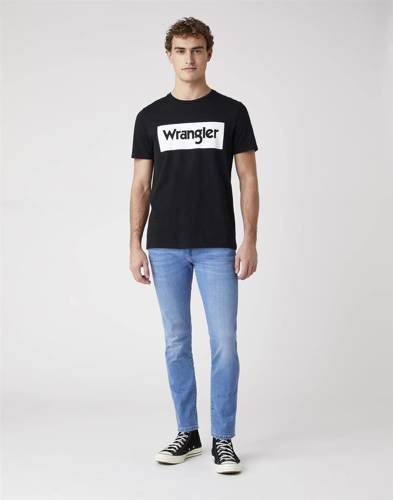 Koszulka męska Wrangler W742FK100 w kolorze czarnym
